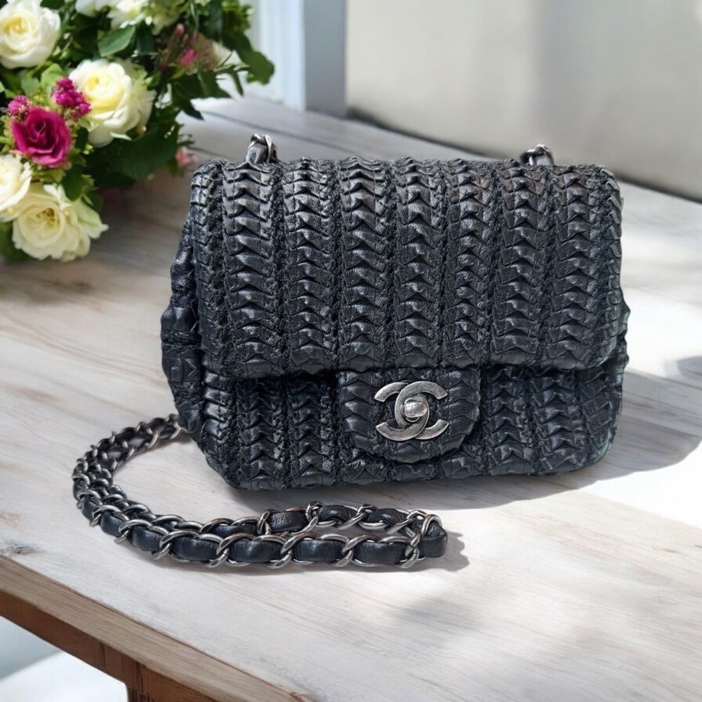 Chanel Lambskin Small Embroidered Flap Bag